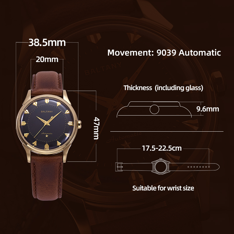 Baltany Men Automatic Watch 38 - Omega Watch Constellation ulasan dan harga