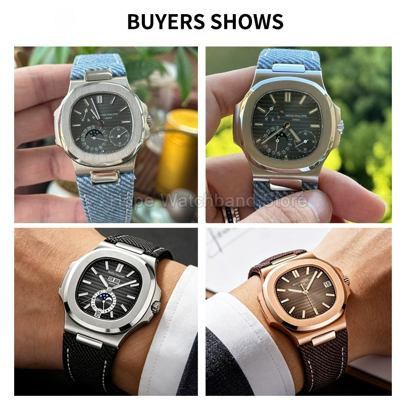 High Quality Nylon Canvas Watc - Patek Philippe Watch Nautilus ulasan dan harga