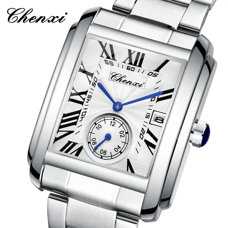 CHENXI 8216 Quartz Watches Fas - Cartier Watch Tank ulasan dan harga