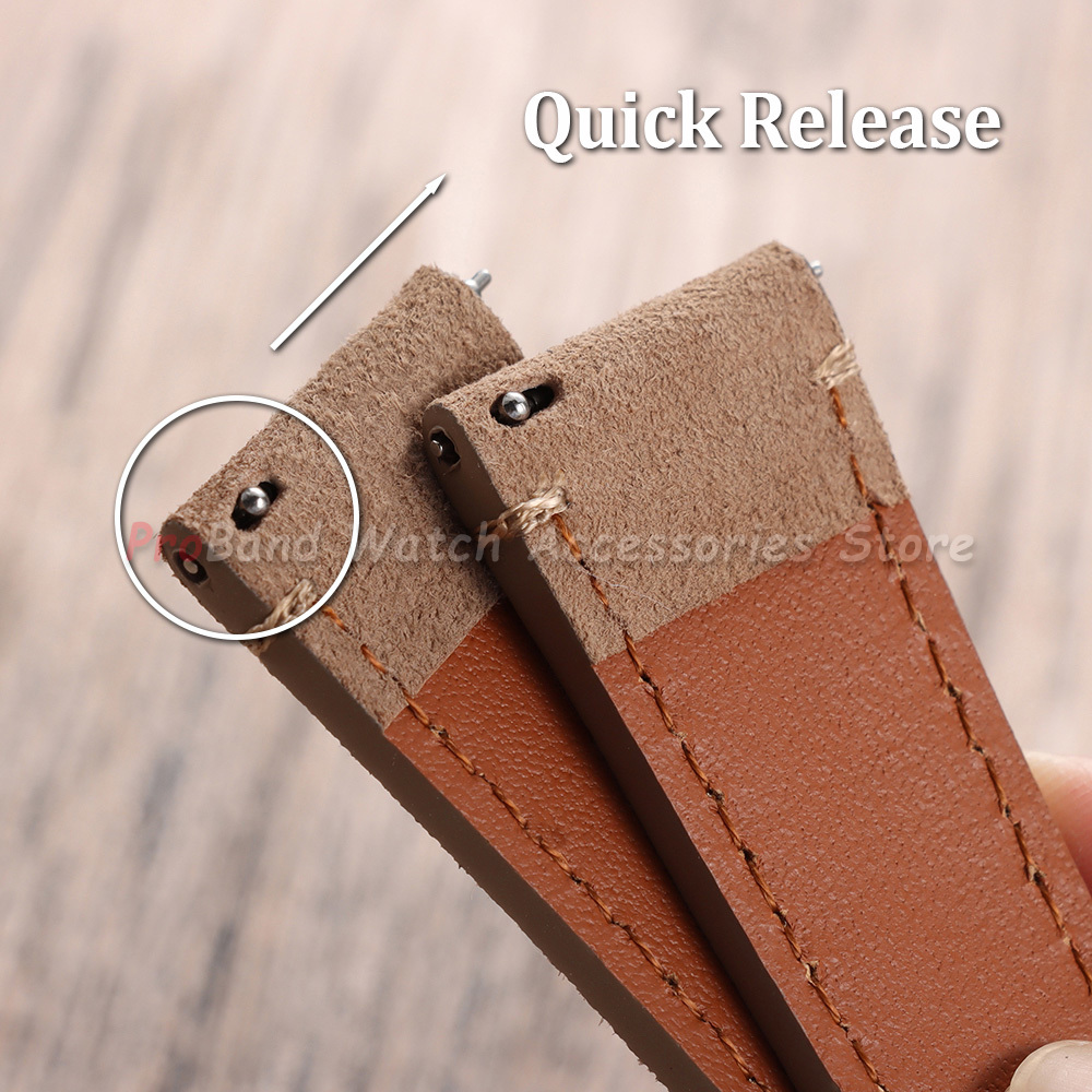 Vintage Suede Leather Strap 20 - Suede Strap Watch ulasan dan harga