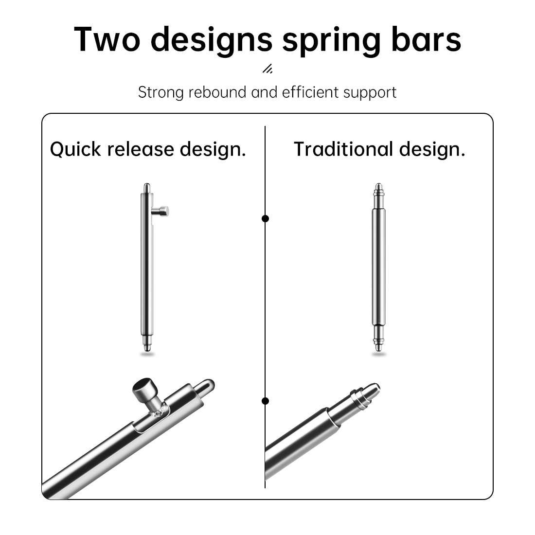 Maikes 316L Stainless Steel Qu - Curved Spring Bar ulasan dan harga