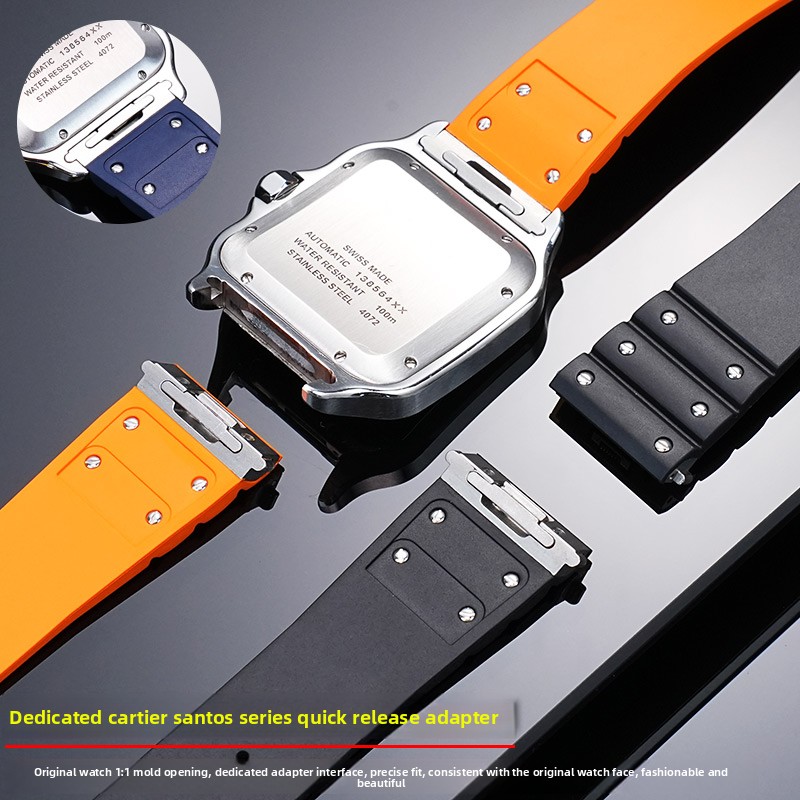 19mm 21mm For Cartier Santos W - Suede Strap Watch ulasan dan harga