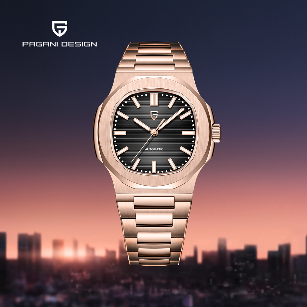 2025 New PAGANI DESIGN Rose Go - Patek Philippe Watch Nautilus ulasan dan harga