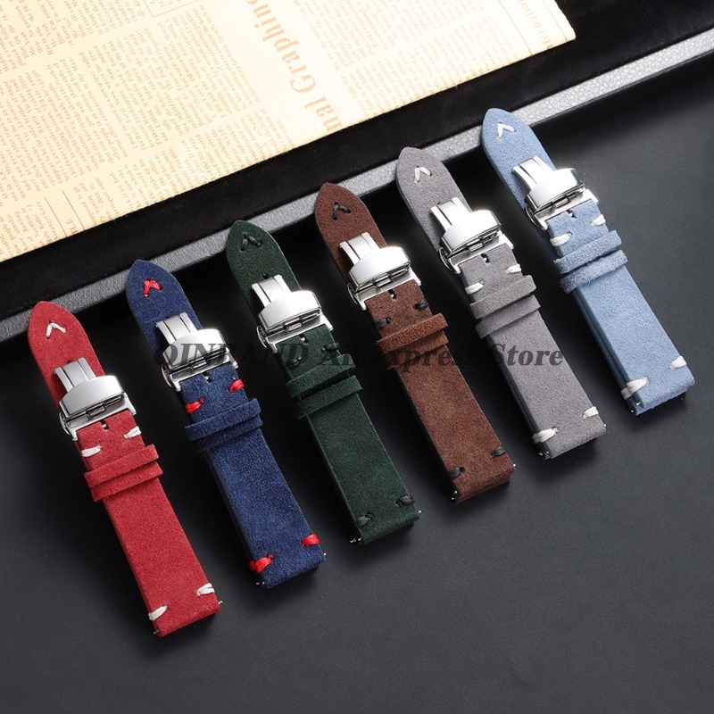 18mm 20mm 22mm Quick Release S - Suede Strap Watch ulasan dan harga