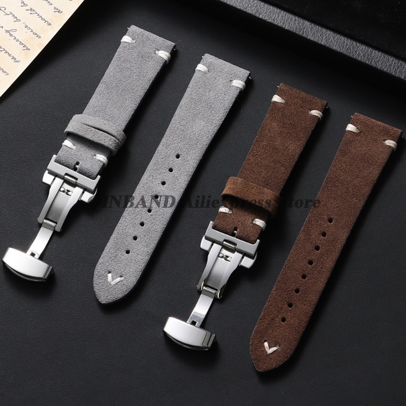 18mm 20mm 22mm Quick Release S - Suede Strap Watch ulasan dan harga