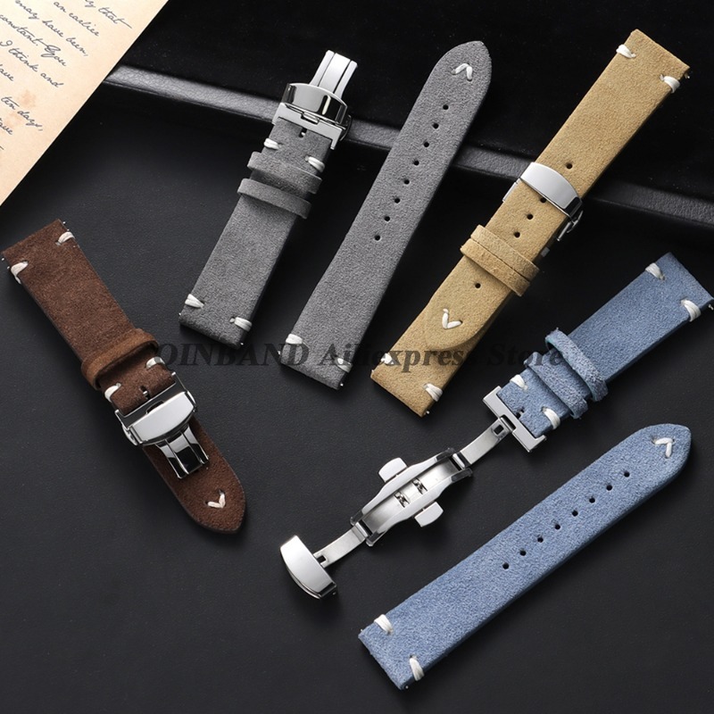 18mm 20mm 22mm Quick Release S - Suede Strap Watch ulasan dan harga