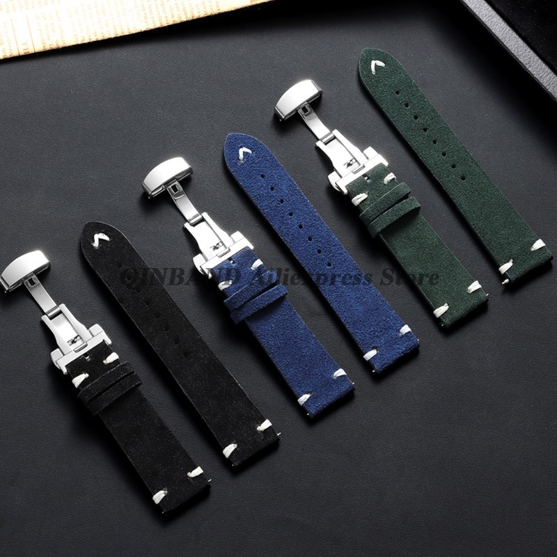 18mm 20mm 22mm Quick Release S - Suede Strap Watch ulasan dan harga
