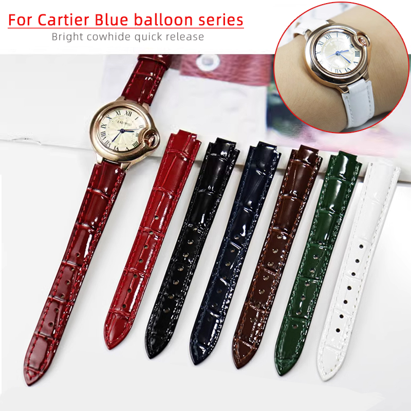 Bright Genuine leather watchba - Cartier Watch Ballon Bleu ulasan dan harga