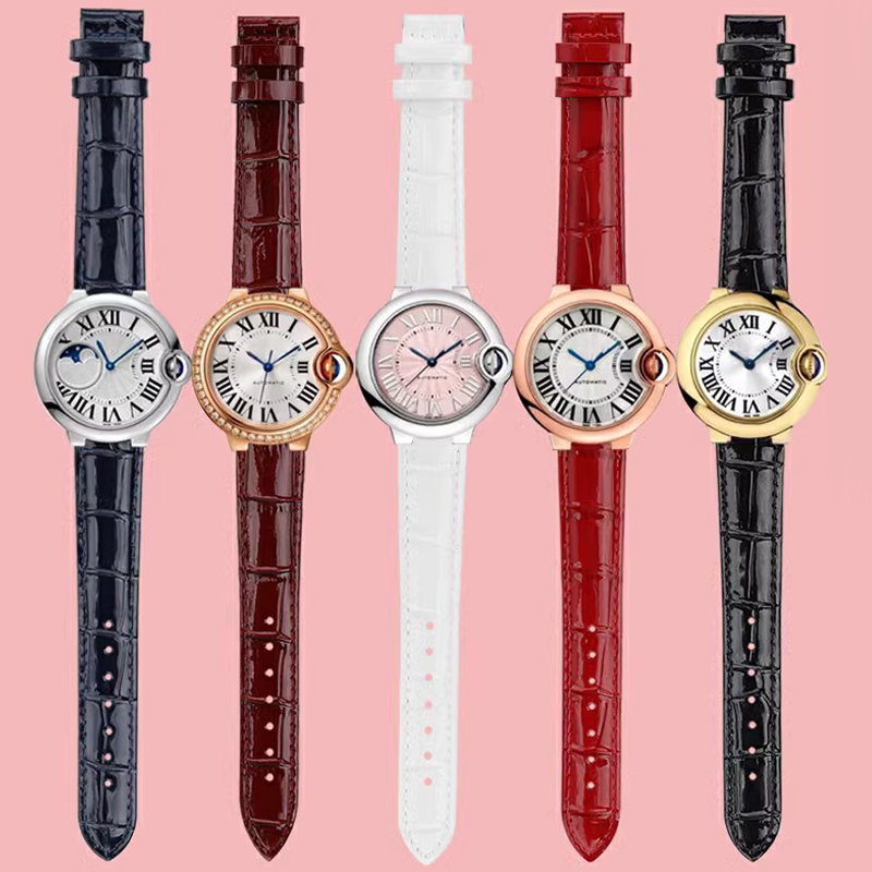 Bright Genuine leather watchba - Cartier Watch Ballon Bleu ulasan dan harga